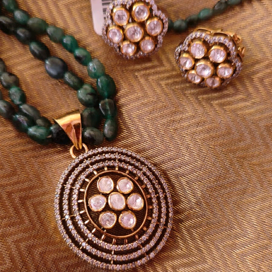 Moissanite Polki Set 